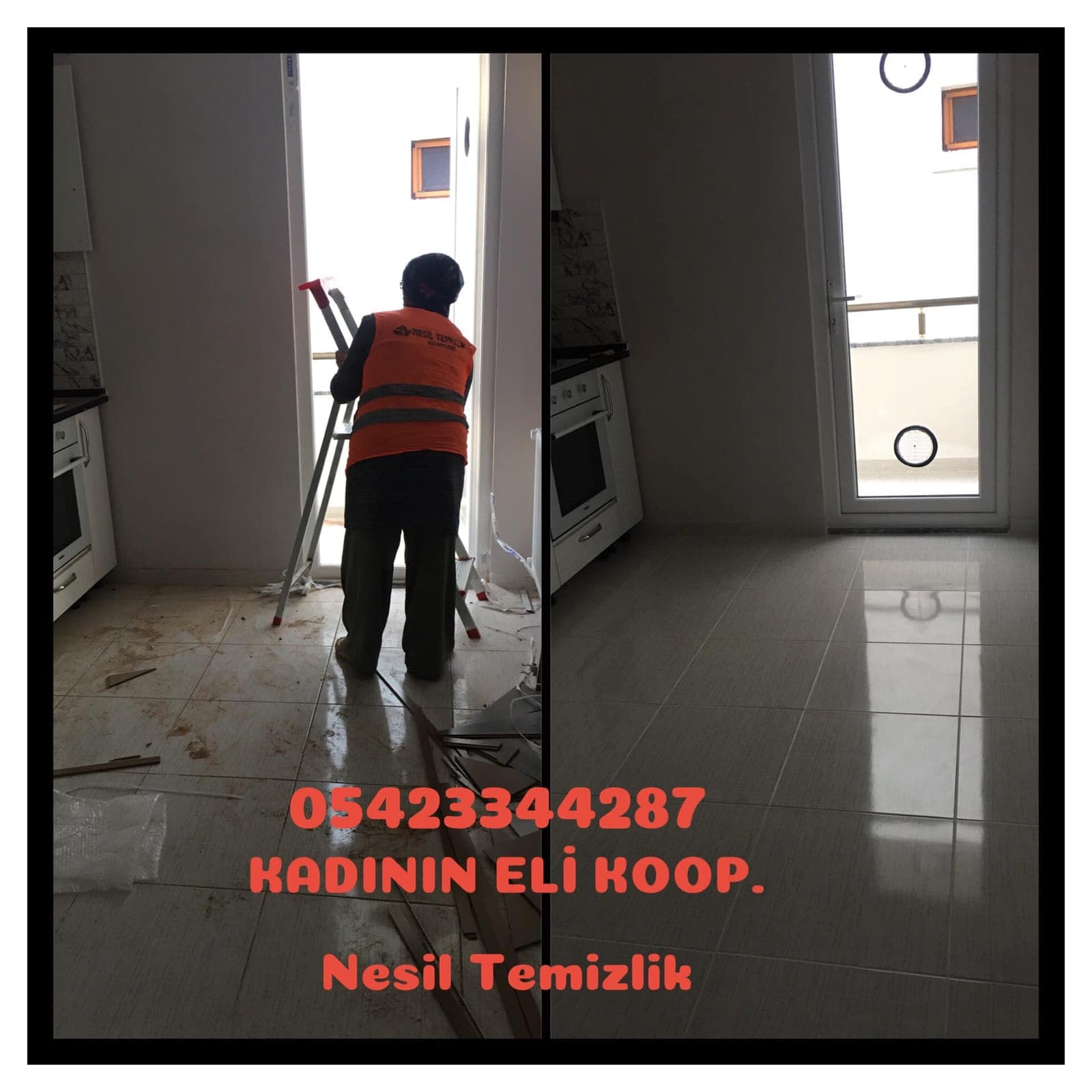 Yeni yapıda teslim temizliği