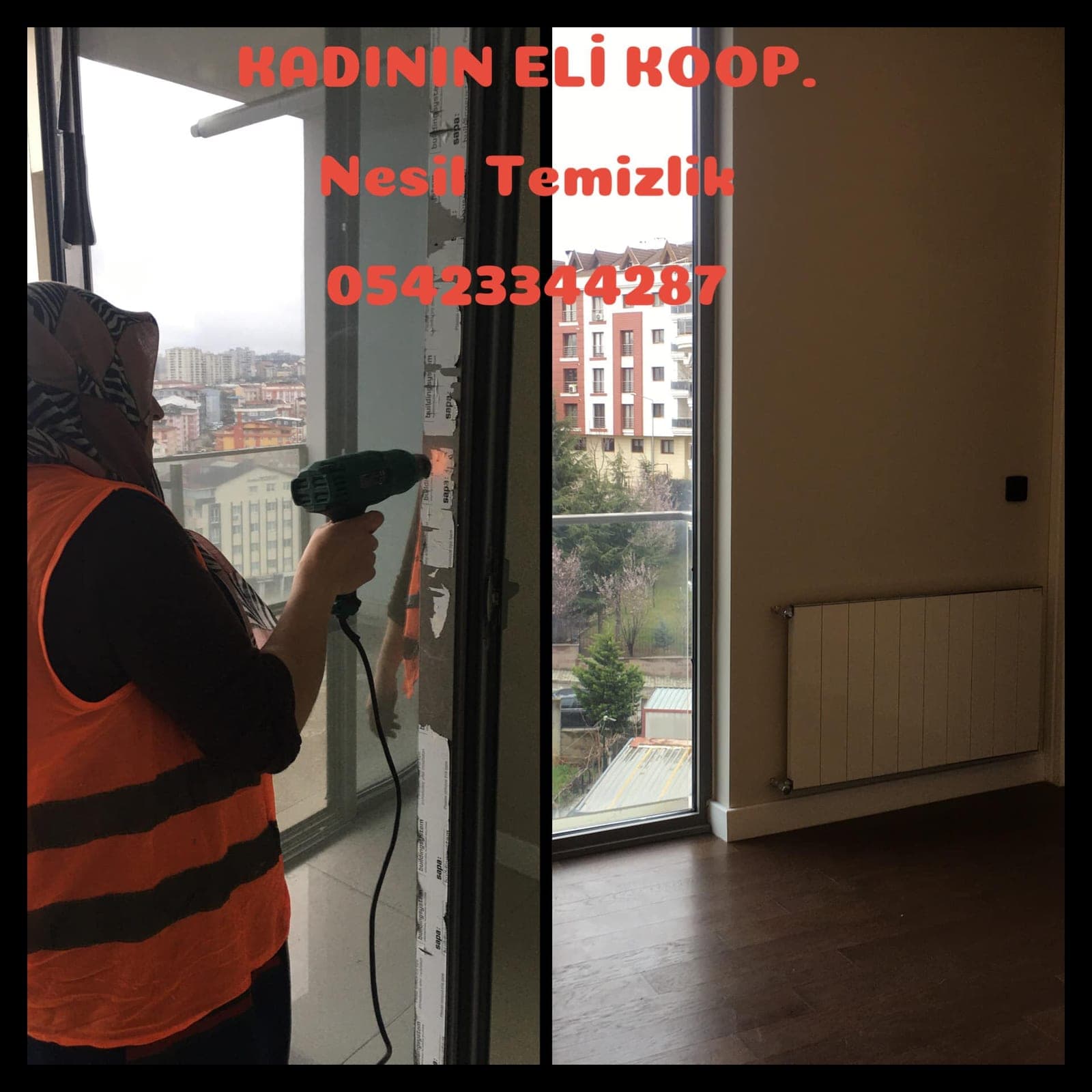 Yeni yapıda teslim temizliği